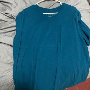 Blue express v-neck t-shirt